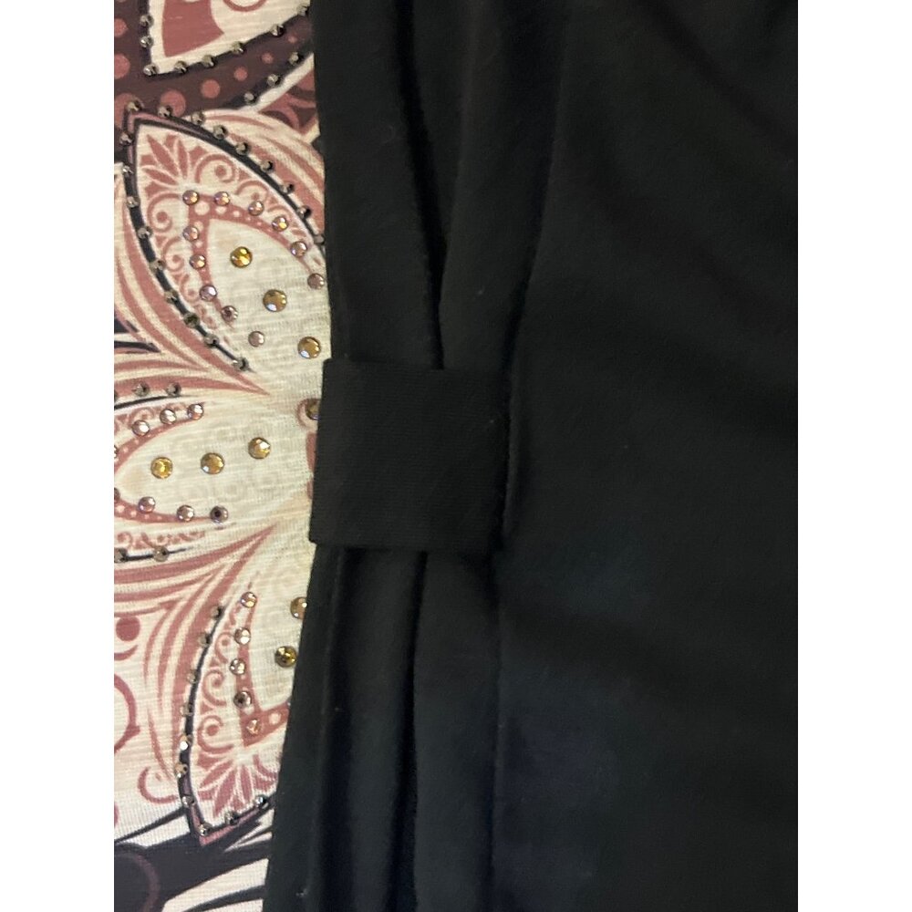 Serengeti 2Fer Blouse Womens 1X Floral Layered Look Stretch Top Used - Picture 11 of 16